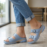 Platform Sandalen met Dubbele Gesp voor Dames