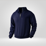 Heren Half-Zip Trui – Stijlvolle Henry Kraag en Casual Comfort