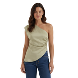 Asymmetrisch Top met Één Schouder en Sculpturale Zoom voor Vrouwen