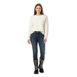Retro laarzen voor dames winterlaarzen met veters mid-calf platformlaarzen