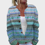 Quitéria - Cardigan Bloemig