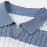 Gestreept herenpoloshirt met korte mouwen – Sportief & Elegant