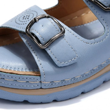 Platform Sandalen met Dubbele Gesp voor Dames