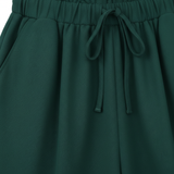 Olivia - Casual Broek met Brede Benen voor Dames met Elastische Taille en Decoratieve Riem