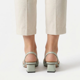 Slingback Pumps met Puntige Neus en Kleine Vierkante Hak voor Dames