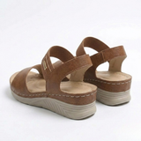 Hoge Sandalen voor Dames met Klittenbandsluitingen en Rubber Zool