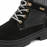 Retro laarzen voor dames winterlaarzen met veters mid-calf platformlaarzen