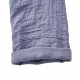 Blouse voor Vrouwen met V-hals, Knopen en 3/4 Mouwen van Linnen en Katoen