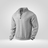 Heren Half-Zip Trui – Stijlvolle Henry Kraag en Casual Comfort