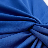 Asymmetrische Lange Avondjurk met Lange Mouwen, Split en Rugnaad voor Dames