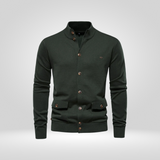 Heren Gebreid Katoenen Vest – Casual Comfort met Mock-Hals
