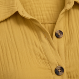 Jersey jurk voor dames, ruime snit, knie-lengte, V-hals met functionele zakken