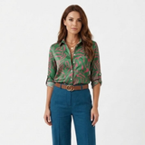 Chemise met Lange Mouwen met Grafische Print en Kraag