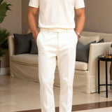 Heren Poloshirt in Beige – Elegant & Tijdloos