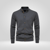 Heren Gebreid Katoenen Vest – Casual Comfort met Mock-Hals