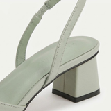 Slingback Pumps met Puntige Neus en Kleine Vierkante Hak voor Dames