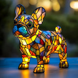 Franse Bulldog - Glaslamp