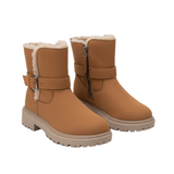 Warme Halfhoge Sneeuwlaarzen Rubber Winterlaarzen Trendy Hoge Schoenen