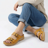 Platform Sandalen met Dubbele Gesp voor Dames