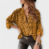 Vanessa - Moderne Blouse met Luipaardprint