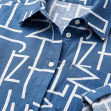 Chemise met Lange Mouwen met Grafische Print en Kraag