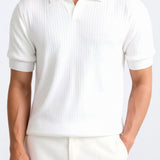 Geribd Heren Poloshirt met Korte Mouwen – Elegant & Tijdloos