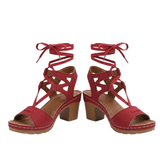 Gladiator Sandalen met Hakken en Open Neus voor Dames