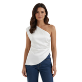 Asymmetrisch Top met Één Schouder en Sculpturale Zoom voor Vrouwen
