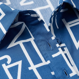 Chemise met Lange Mouwen met Grafische Print en Kraag