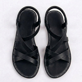 Platte Sandalen met Kruisbanden en Enkelbandje voor Dames
