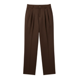 Franka - Hoge taille brede broek voor dames, ruime pasvorm voor kantoor en casual