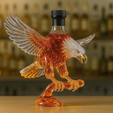 Whiskyfles in de vorm van een adelaar met witte kop