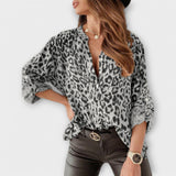 Vanessa - Moderne Blouse met Luipaardprint