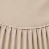 Lang Plissé Jurk met Off-Shoulder en Open Rug voor Vrouwen