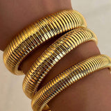 Geribbelde armband