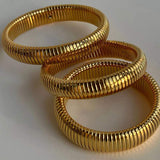 Geribbelde armband