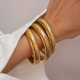 Geribbelde armband
