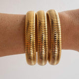 Geribbelde armband