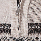 Heren Trui met Halve Rits – Comfortabele Casual Pullover van Katoenmix