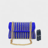 Erica - Schoudertas met elegante ketting en gekleurde diamanten