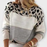 Joana - Casual trui met luipaardmotief