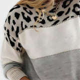 Joana - Casual trui met luipaardmotief
