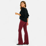 Imke - Vrouwelijke Hoge Taille Flared Broek – Tijdloze Stijl, Elegante Silhouet