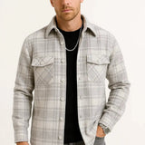 Heren Geruit Overhemd Flanel Warm Casual