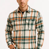Heren Geruit Overhemd Flanel Warm Casual