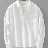 Heren Casual Overhemd Lange Mouw Comfort Fit