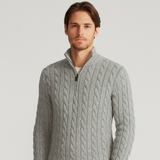Laurent de Vries | Luxe Heren Half-Zip Trui met Hoge Kraag