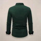 Slim Fit Heren Overhemd Stretch Elegant Zakelijk