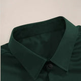 Slim Fit Heren Overhemd Stretch Elegant Zakelijk