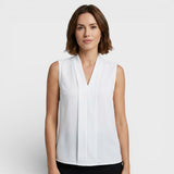 Joana - Mouwloze blouse met V-hals